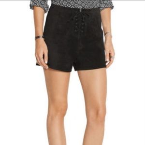 Alexa*Chung for AG suede shorts